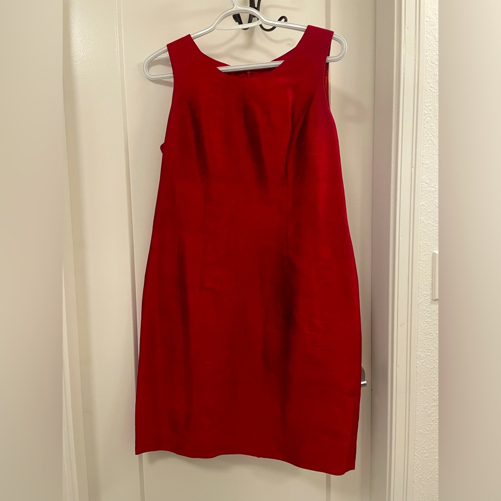 Bow Neck Thai Silk Dress